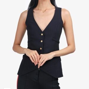 SMYTHE Black Buttoned Vest